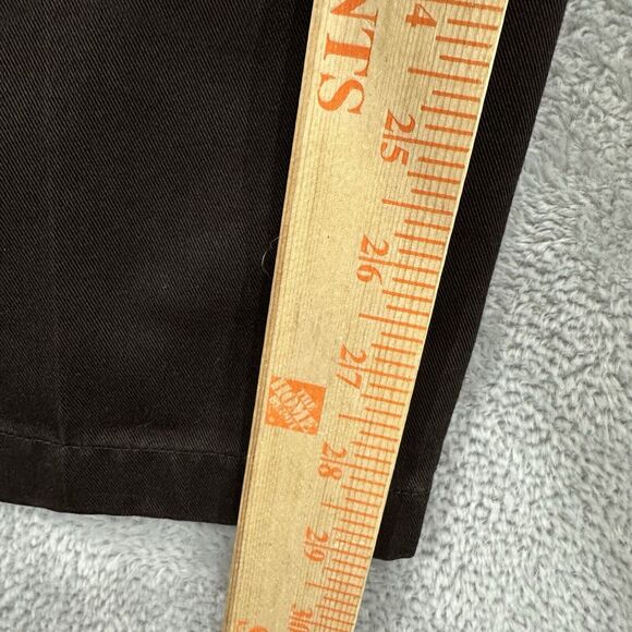 Live(in) Chino Straight Pants Solid Men 34 W 29 L Brown Formal - Picture 8 of 10